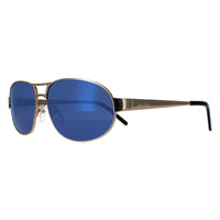 Police Sunglasses S8565 300B Light Gold Blue Flash Mirror