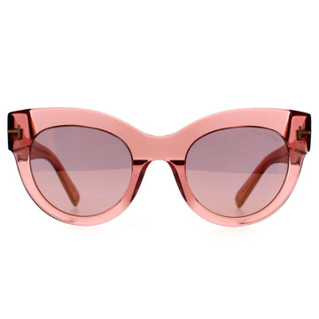 Tom Ford Sunglasses Lucilla FT1063 72Z Shiny Pink Pink Mirror Violet Gradient