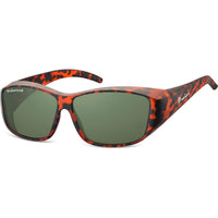 Montana Fit Over Glasses Sunglasses FO4 C Tortoise G-15 Green Polarized
