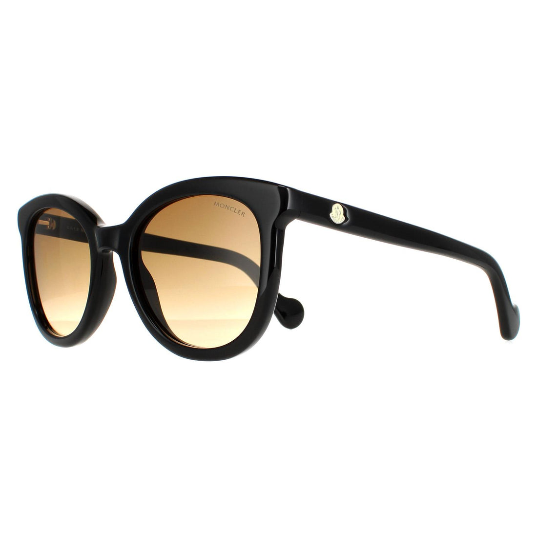 Moncler Sunglasses ML0119 01F Shiny Black Brown Gradient