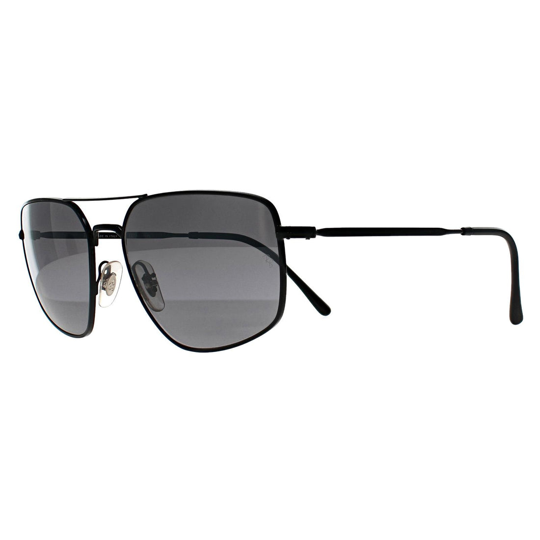 Ray-Ban Sunglasses RB3666 002/K3 Polished Black Silver Polarized