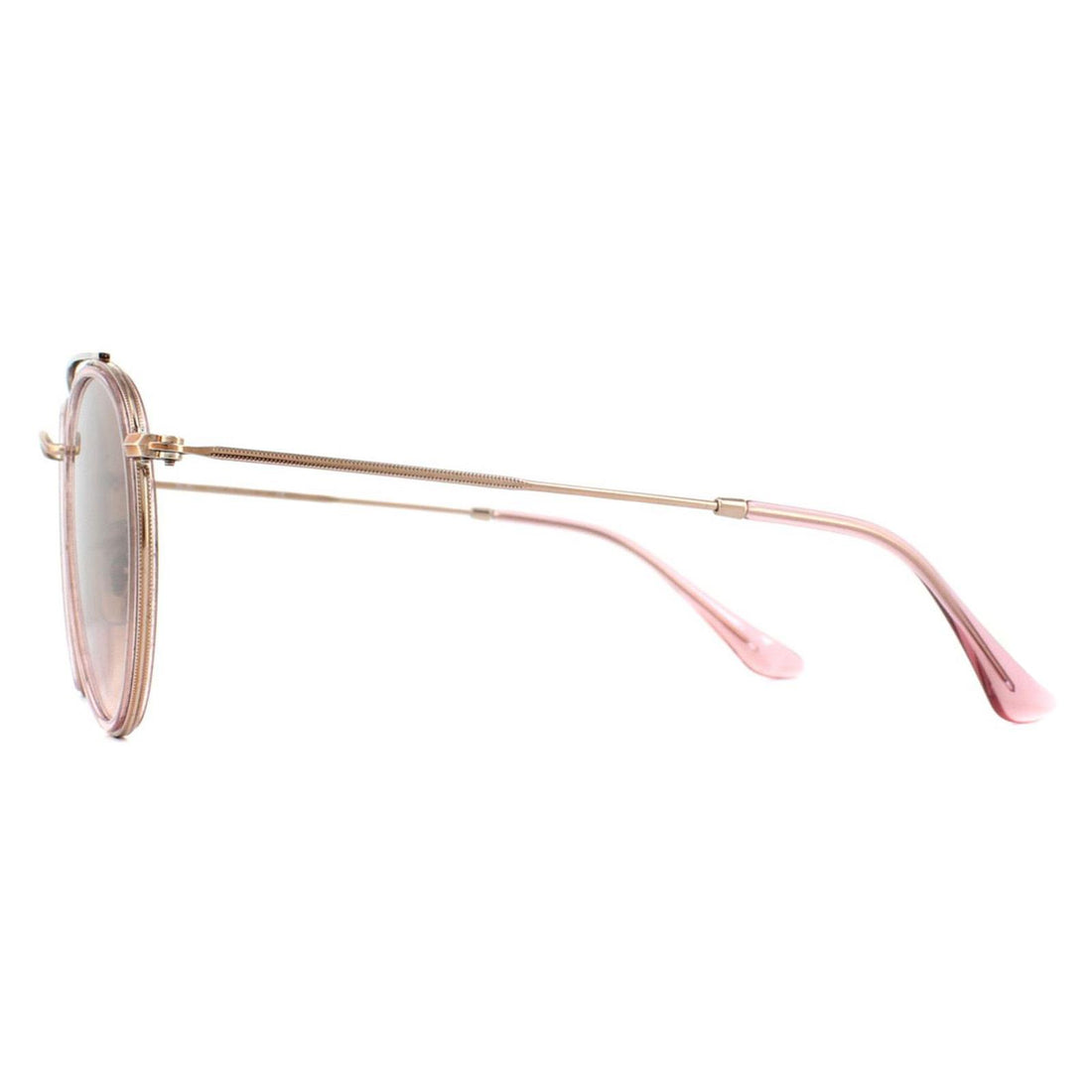 Ray-Ban Sunglasses Round Double Bridge 3647N 9069A5 Pink Pink Gradient Brown