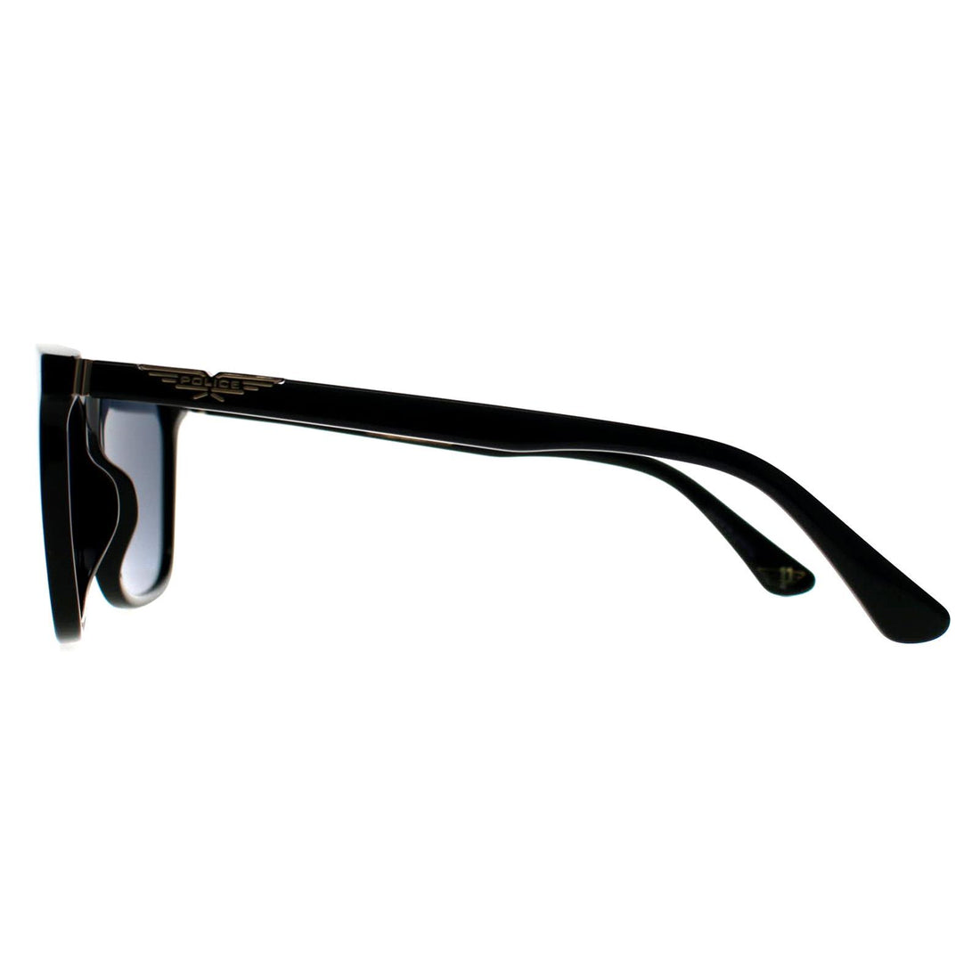 Police Sunglasses SPL872N Origins 1 700B Shiny Black Smoke Mirror Blue