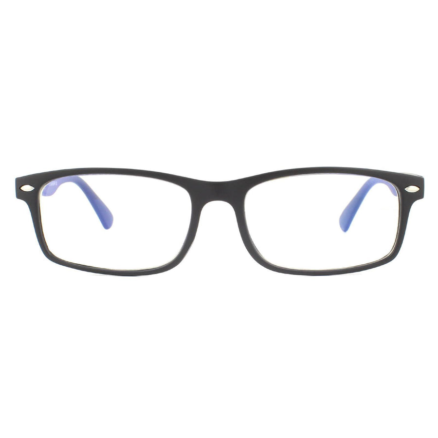 Montana Reading Glasses BLF83 Matte Black Blue Light Block +3.50
