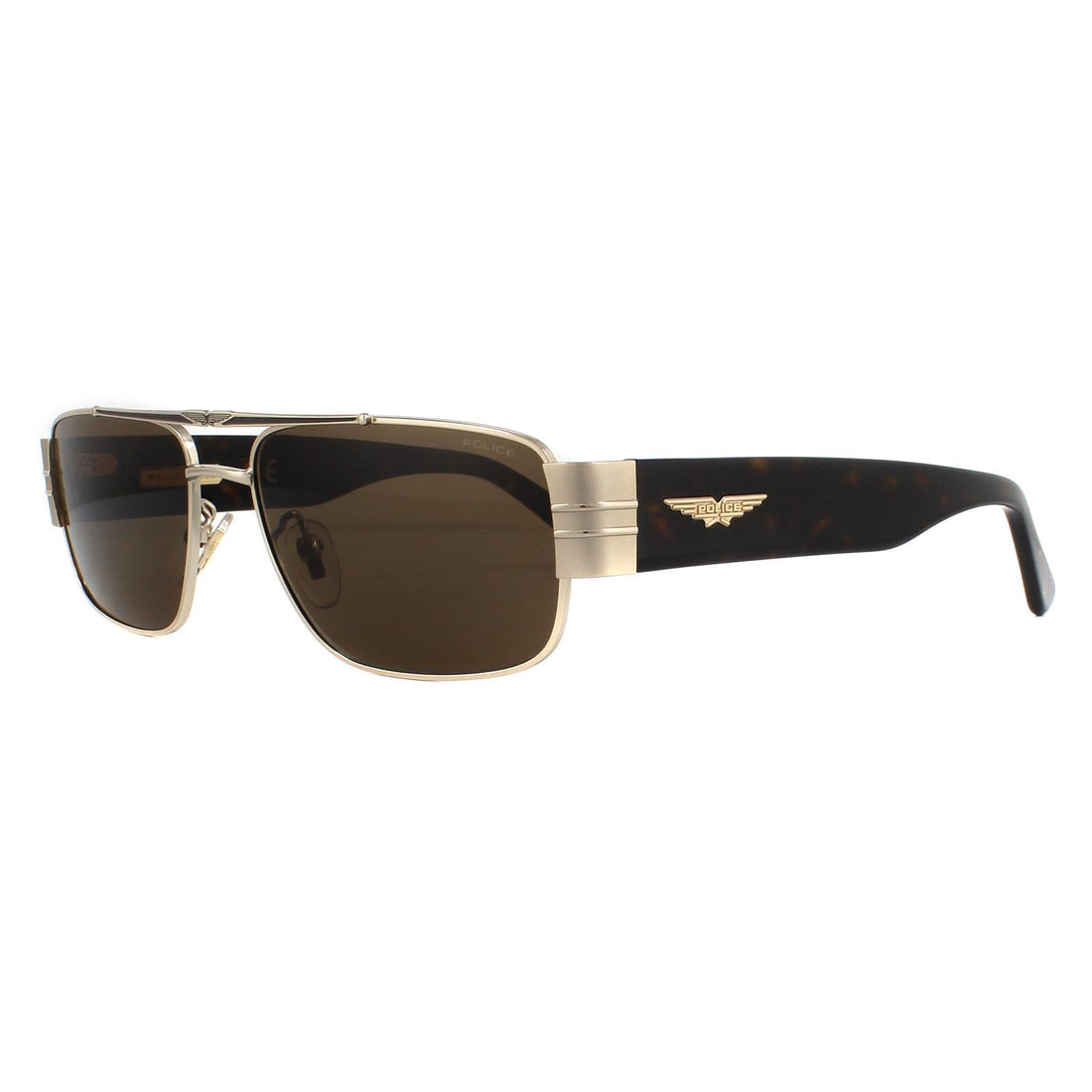 Police Sunglasses SPLA55 Origins 29 0R26 Shiny Rose Gold Brown