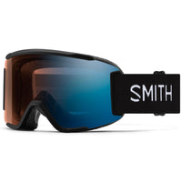 Smith Ski Goggles Squad S 2QJ 4L Black ChromaPop Pro Photochromic Blue Mirror