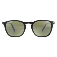 Serengeti Delio Sunglasses Shiny Black Green Mineral Polarized 555nm
