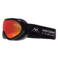 Montana Ski Goggles MG13 Black Revo Orange Cat3
