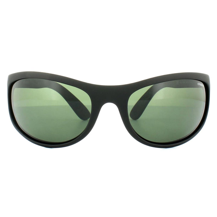 Polaroid Sport PLD P7334 Sunglasses Black Rubber / Green Polarized