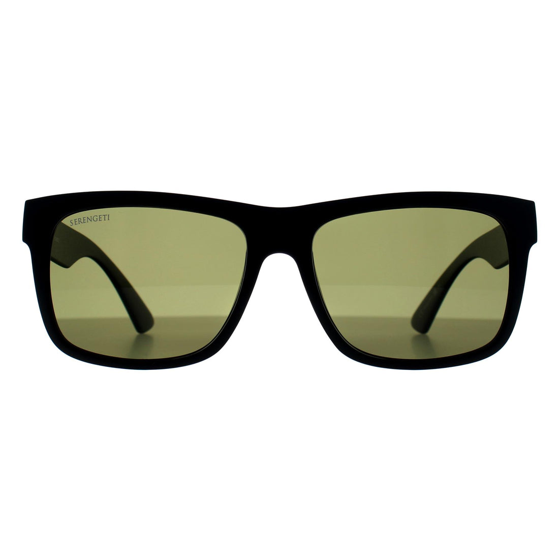 Serengeti Sunglasses Positano 8370 Matte Black Mineral Green 555nm Polarized