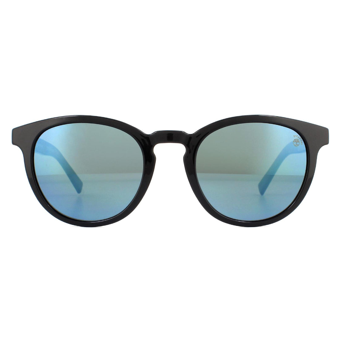 Timberland TB9128 Sunglasses Shiny Black Blue / Blue Polarized