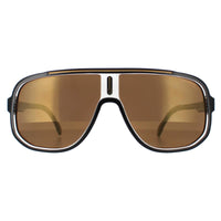 Carrera Sunglasses 1058/S 2M2 YL Black Gold Gold High Contrast Polarized Antireflex
