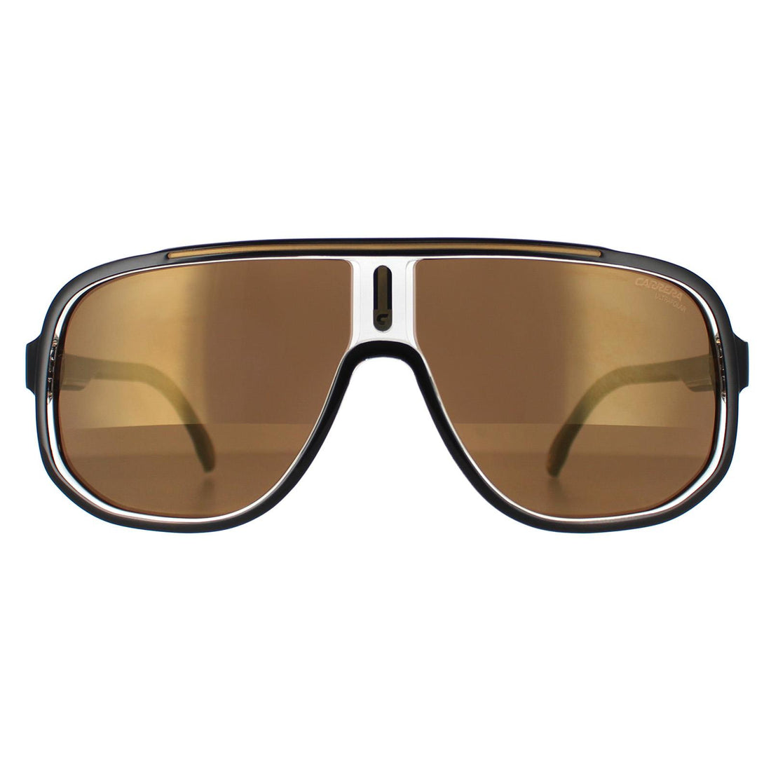 Carrera 1058/S Sunglasses Black Gold Gold High Contrast Polarized Antireflex