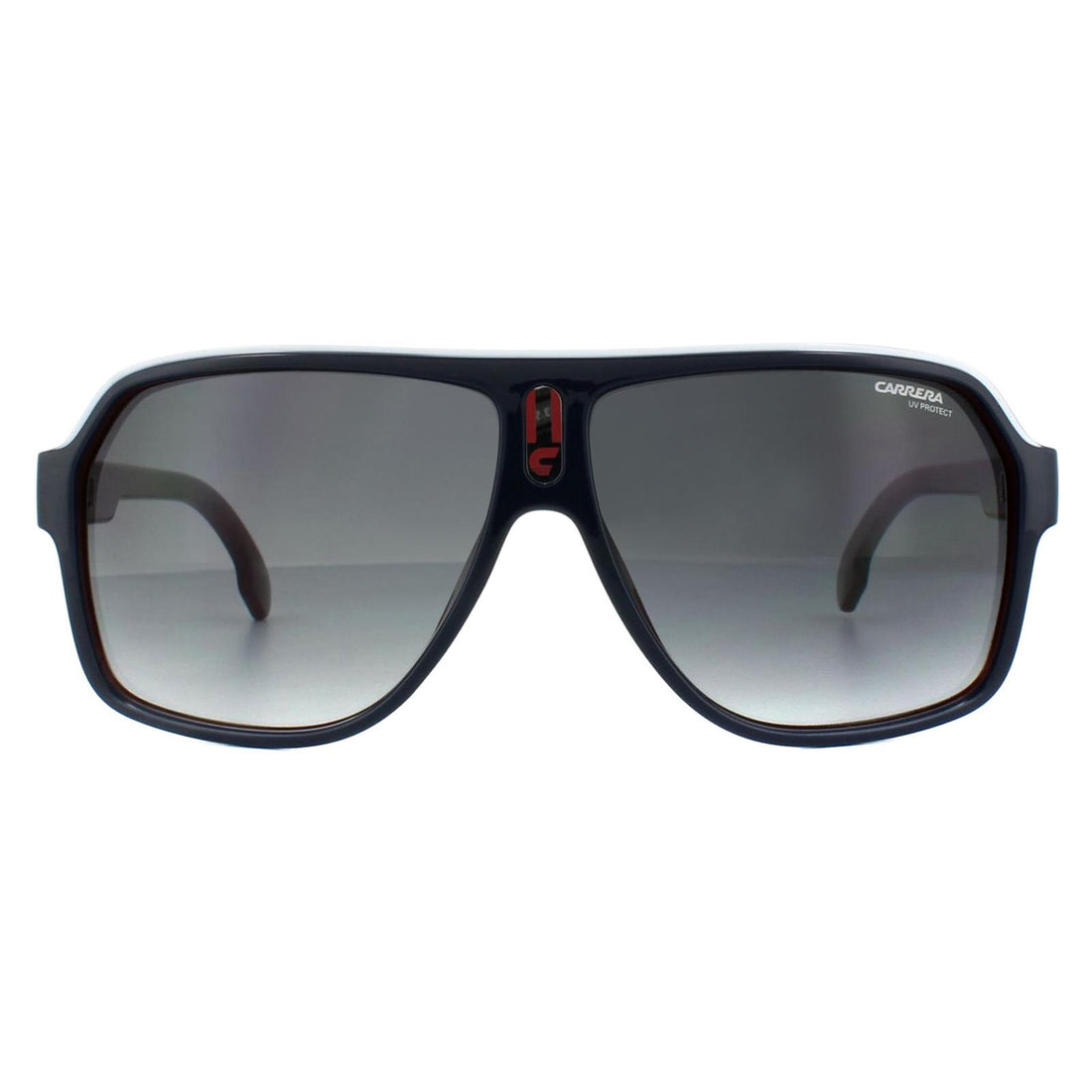 Carrera 1001/S Sunglasses Blue Red White / Dark Grey Gradient