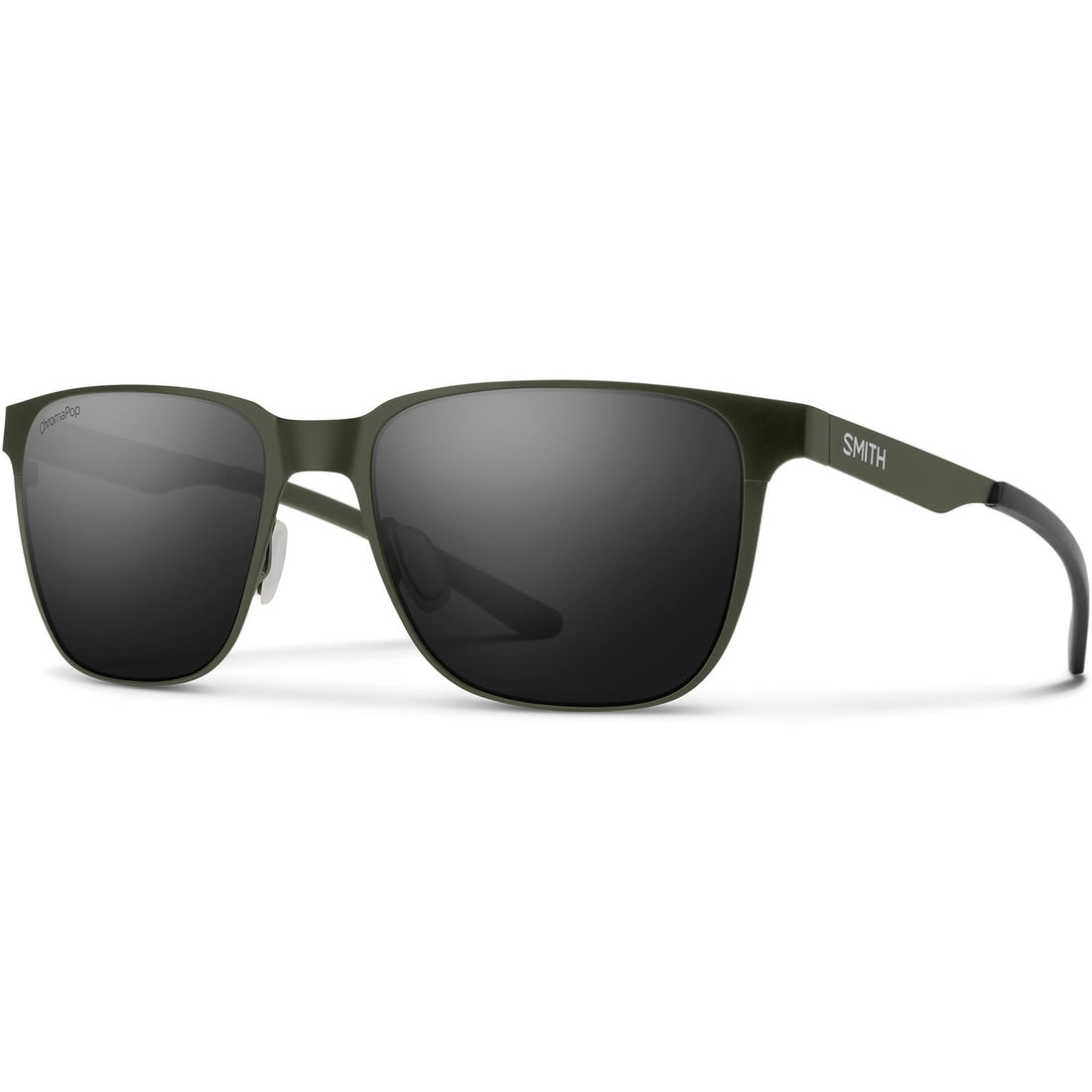 Smith Sunglasses Lowdown Metal SIF 6N Matte Moss ChromaPop Polarized Black