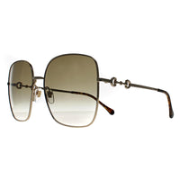 Gucci Sunglasses GG0879S 002 Gold Brown Gradient