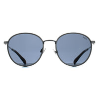 Polo Ralph Lauren Sunglasses PH3163 908887 Brushed Silver Dark Blue