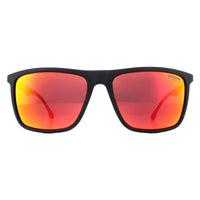 Carrera 8032/S Sunglasses Matte Black / Red Mirror