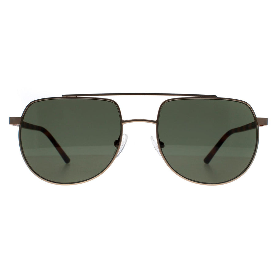 Calvin Klein CK20301S Sunglasses Matte Light Gold / Green