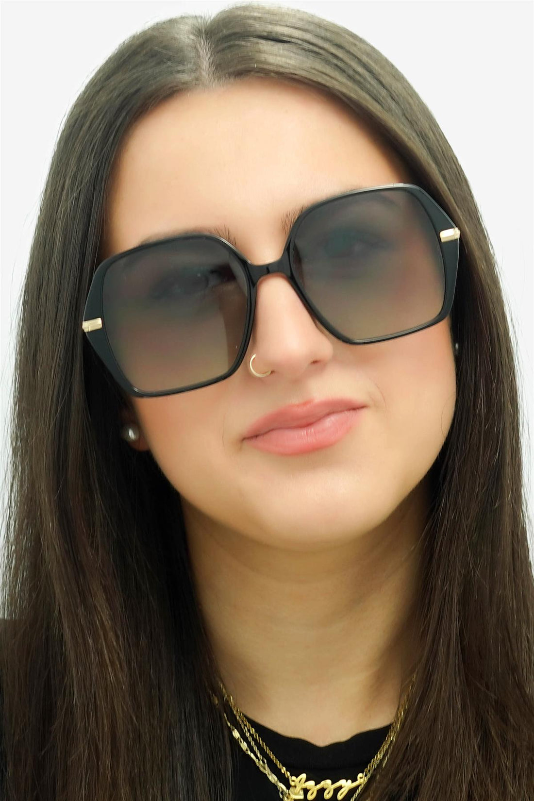 Hugo Boss Sunglasses BOSS 1660/S 2M2 9O Black Gold Grey Gradient