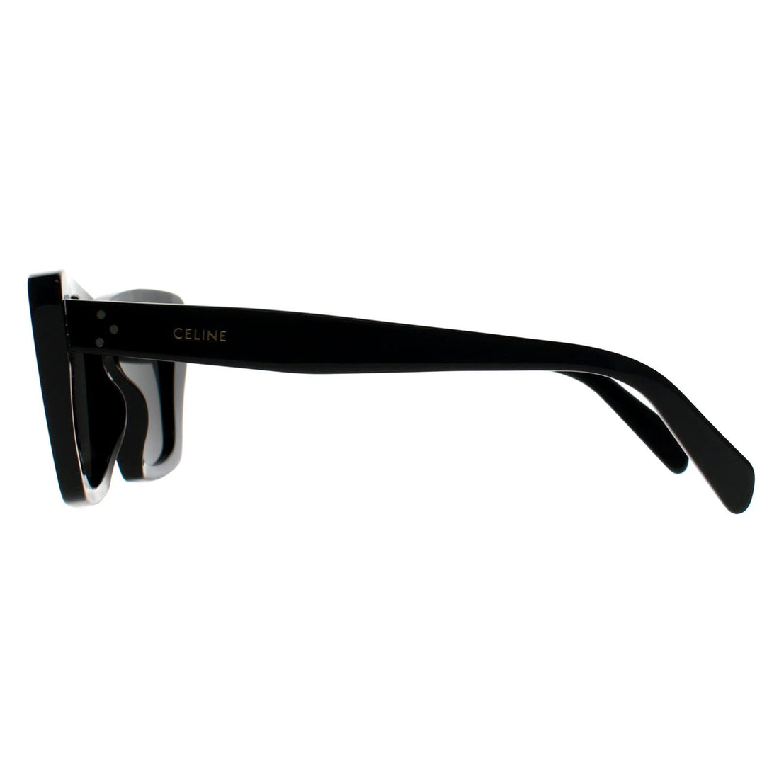 Celine Sunglasses CL40187I 3 Dots 01A Shiny Black Grey