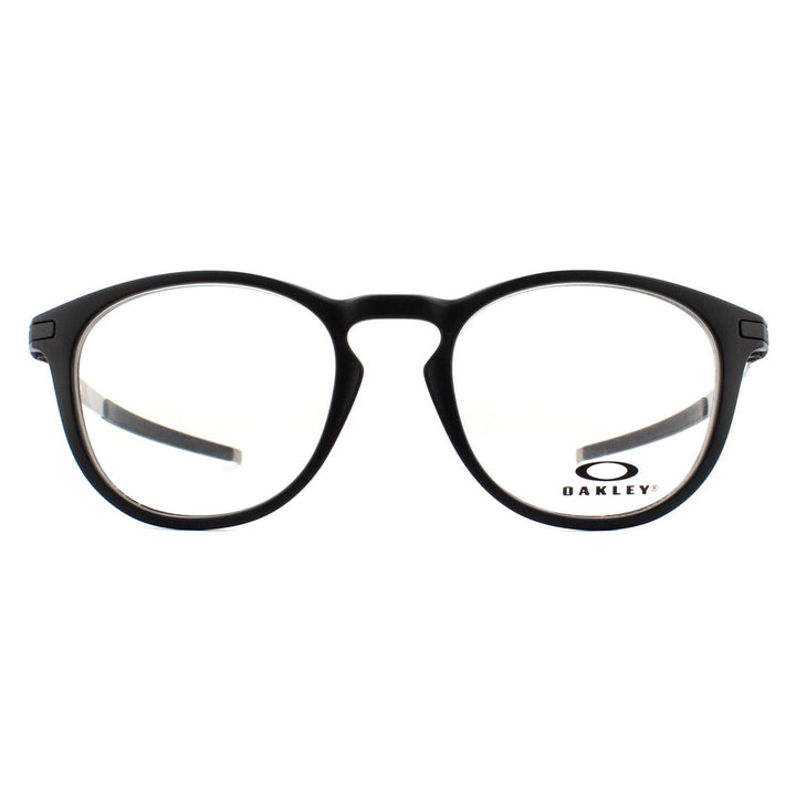 Oakley Pitchman R Glasses Frames Satin Black on Silver Matte