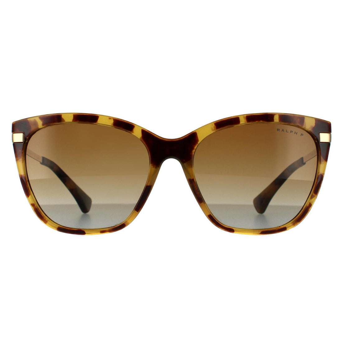 Ralph by Ralph Lauren RA5267 Sunglasses Shiny Sponged Havana Brown Gradient Polarized
