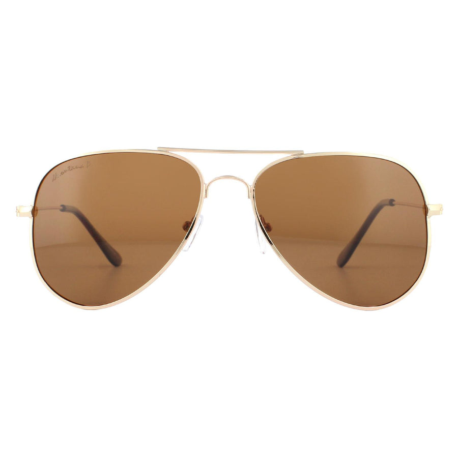 Montana MP94 Sunglasses Matte Gold / Brown Polarized