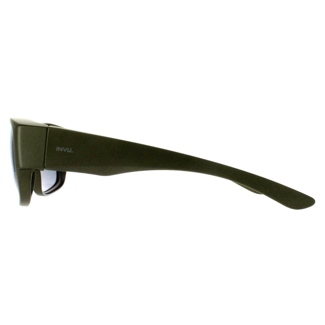 INVU Sunglasses E2601 E Matte Olive Metallic Grey Polarized