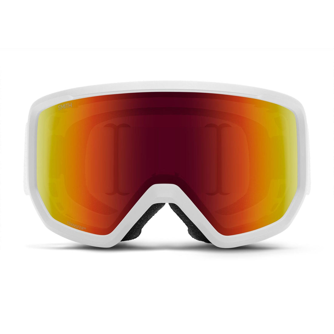 Smith Ski Goggles Transfer 1DG C1 White Red Solx Mirror Antifog
