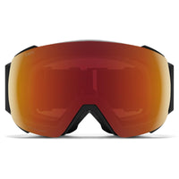 Smith Ski Goggles I/O Mag 0JX 6K Black ChromaPop Sun Red Mirror & CP Storm Yellow Flash