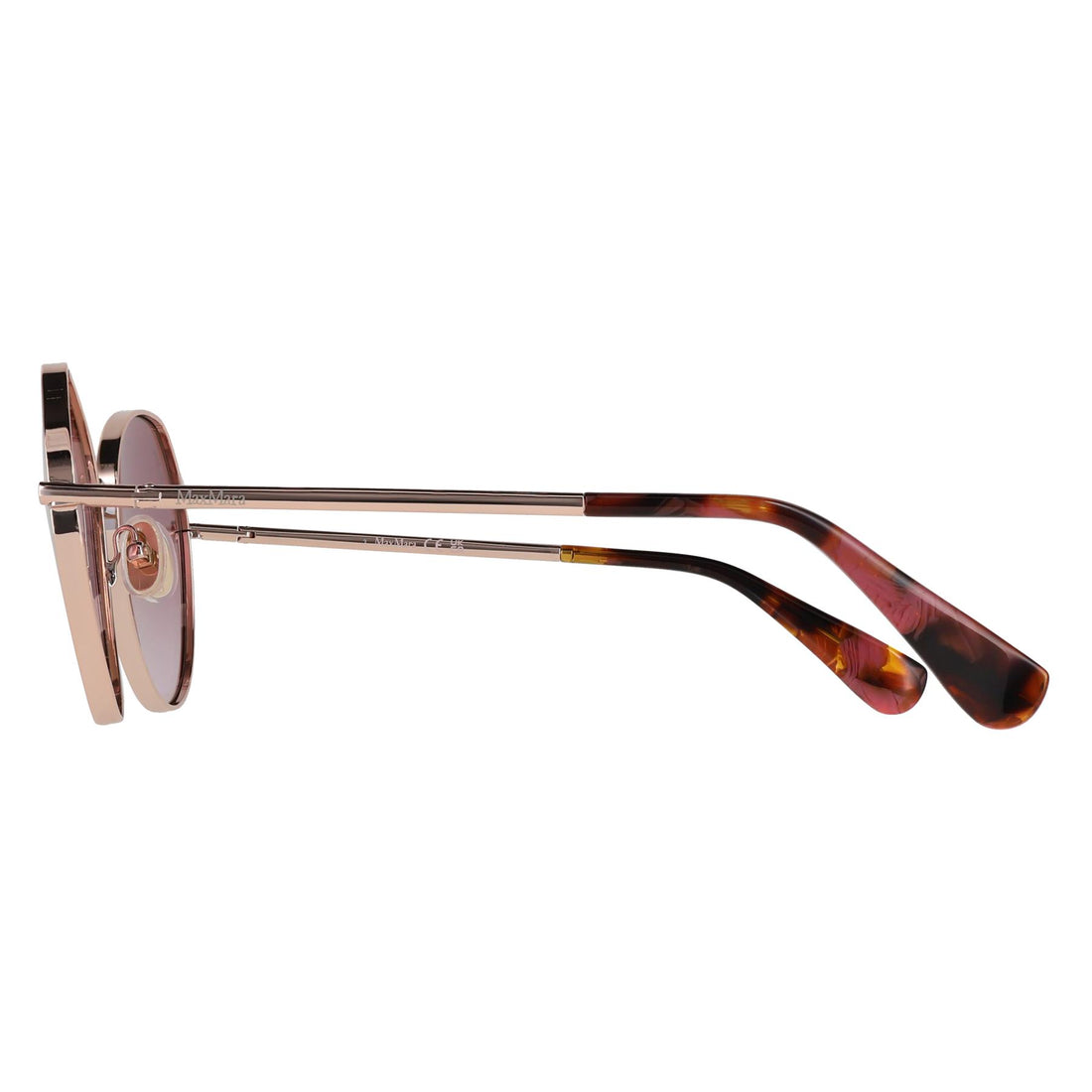 Max Mara Sunglasses MM0096 Menton 28Z Shiny Rose Gold Purple Gradient