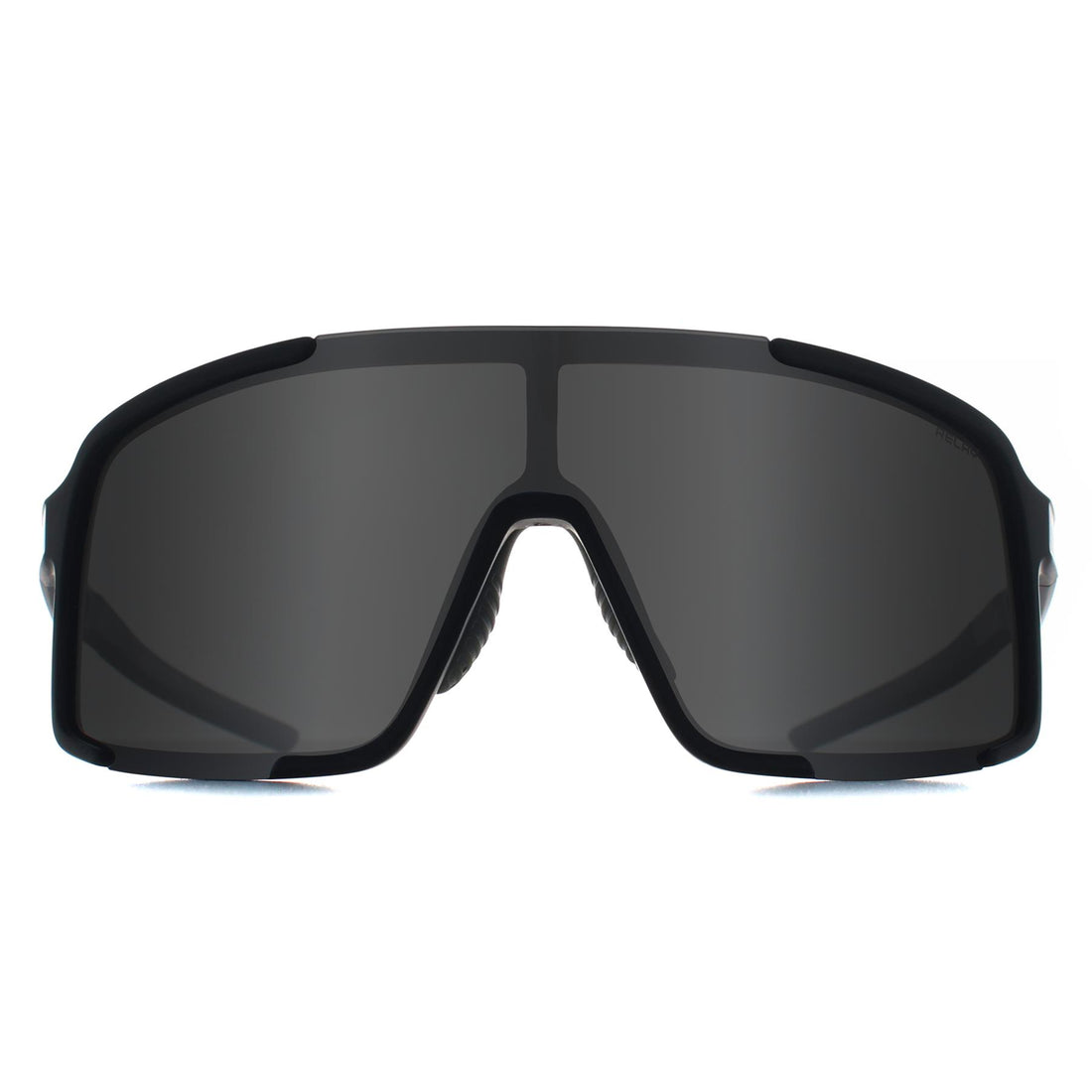 Relay Shield Unisex Matte Black and Grey Silver Mirror Polarized Endgame Sunglasses