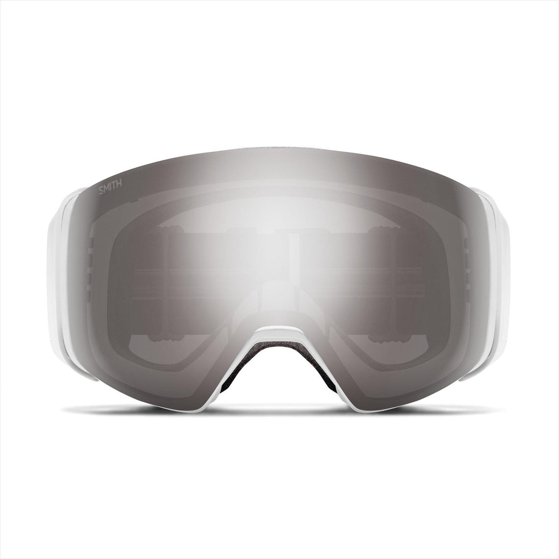 Smith Ski Goggles 4D Mag 0OZ 5T White Vapor ChromaPop Sun Platinum Mirror & CP Blue Sensor Mirror