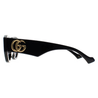 Gucci Sunglasses GG1421S 001 Shiny Black Grey