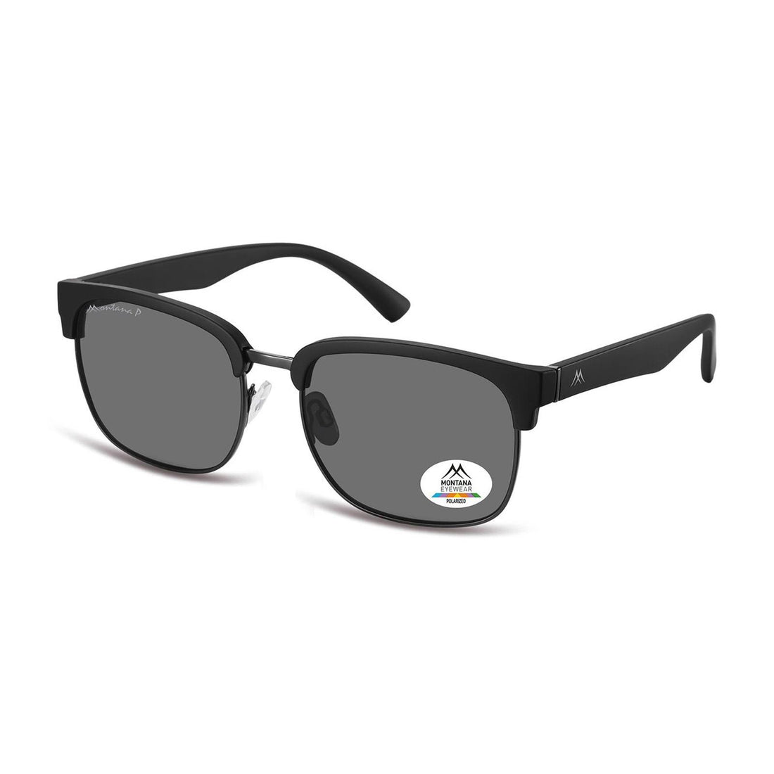 Montana Sunglasses MP192 Matte Black Gunmetal Grey Polarized