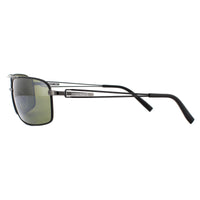 Serengeti Sunglasses Dante 7115 Shiny Gunmetal Black Tannery Mineral Polarized 555nm Green