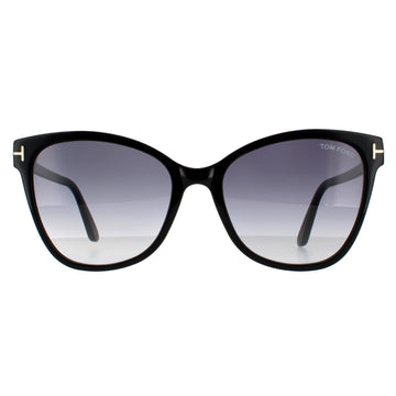 Tom Ford Sunglasses Ani FT0844 01B Shiny Black Grey Gradient