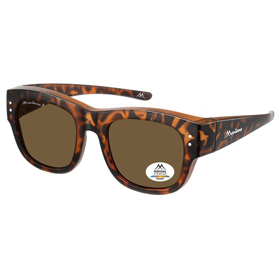 Montana Fit Over Glasses Sunglasses FO7 D Matte Tortoise Brown Polarized