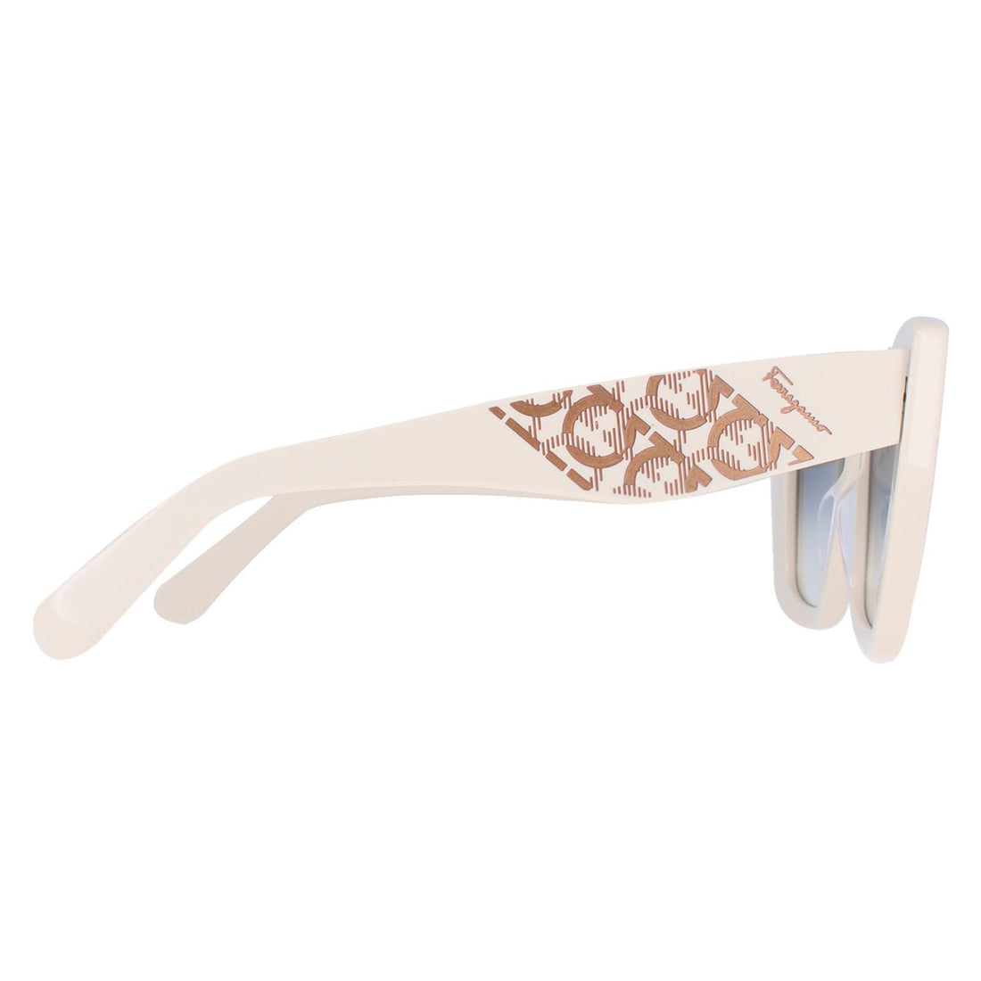 Salvatore Ferragamo Sunglasses SF1023S 103 Ivory Blue Grey Gradient