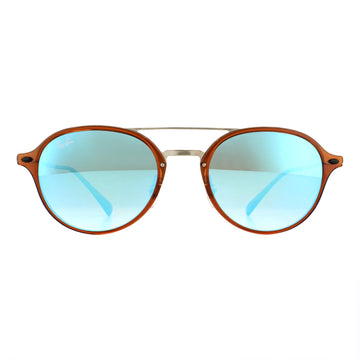 Ray-Ban Sunglasses 4287 604/B7 Brown Silver Blue Gradient Mirror