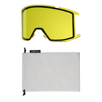 Smith Ski Goggles Squad 2QJ 4K Black ChromaPop Sun Blue Mirror & Yellow