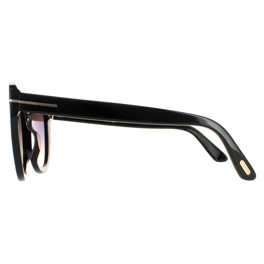 Tom Ford Sunglasses Izzi FT0845 01B Shiny Black Smoke Gradient
