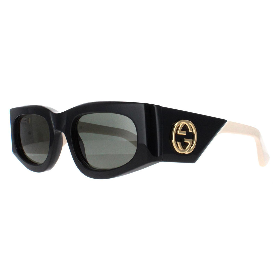 Gucci Sunglasses GG1664S 001 Black with Ivory Grey