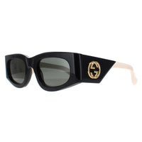 Gucci Sunglasses GG1664S 001 Black with Ivory Grey