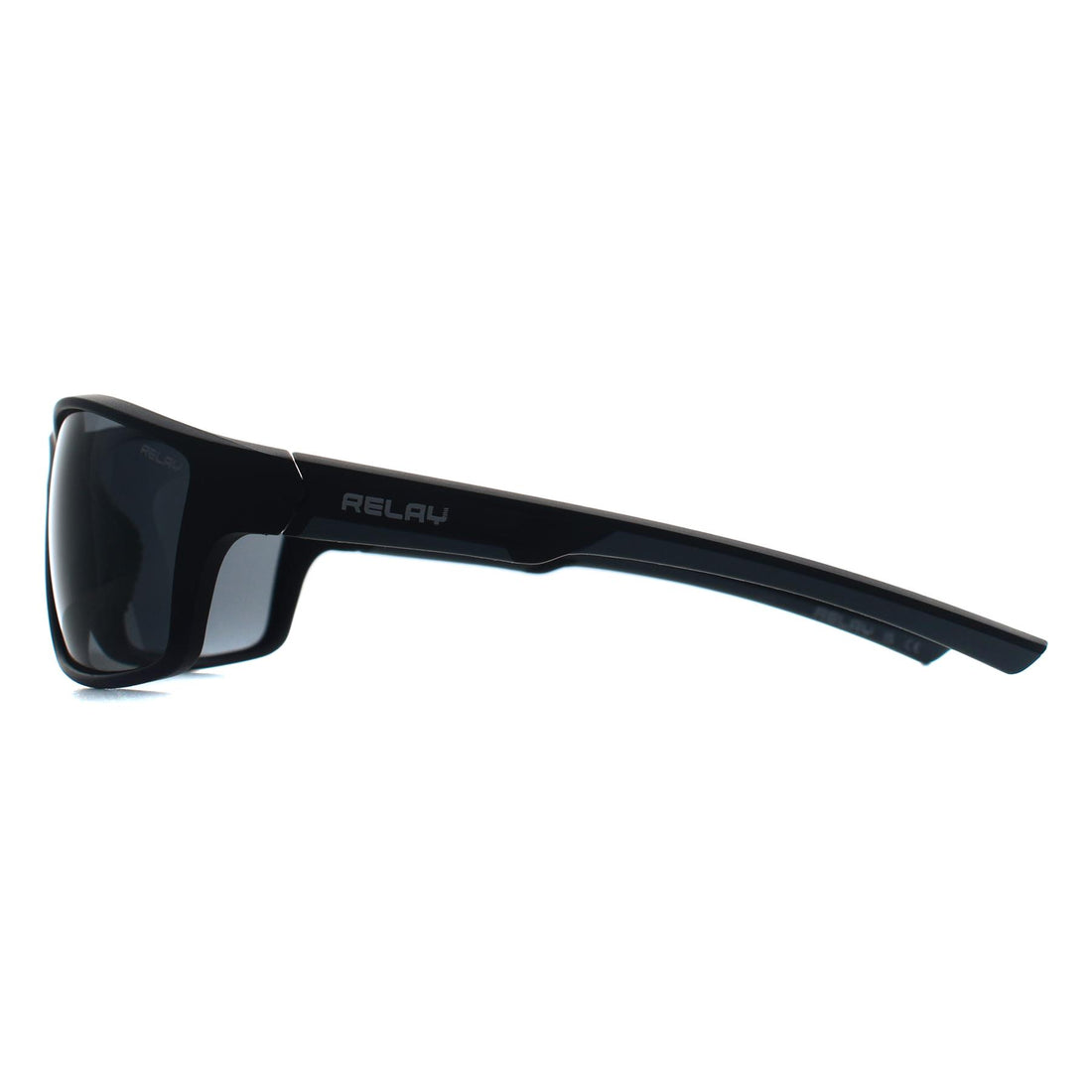 Relay Sport Unisex Matte Black Smoke Polarized Overdrive Sunglasses