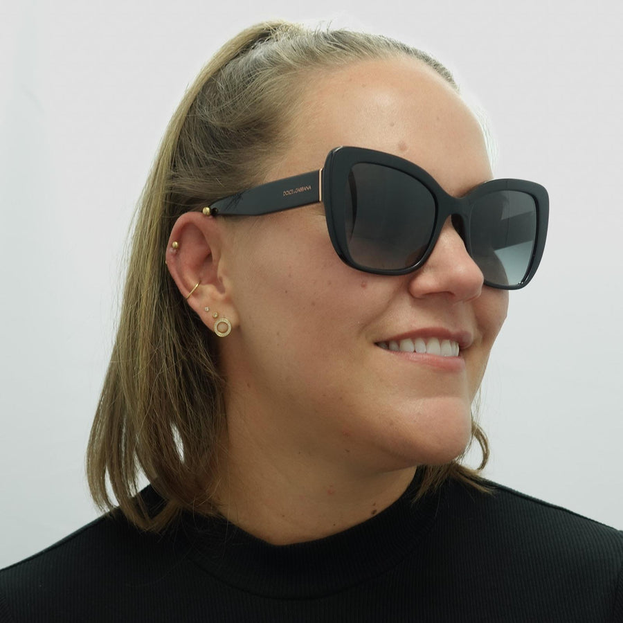 Dolce & Gabbana Sunglasses DG4348 501/8G Black Grey Gradient