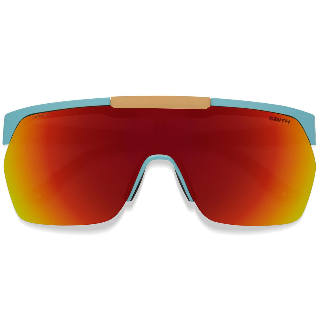 Smith Sunglasses XC YRQ X6 Matte Storm Birch ChromaPop Red Mirror