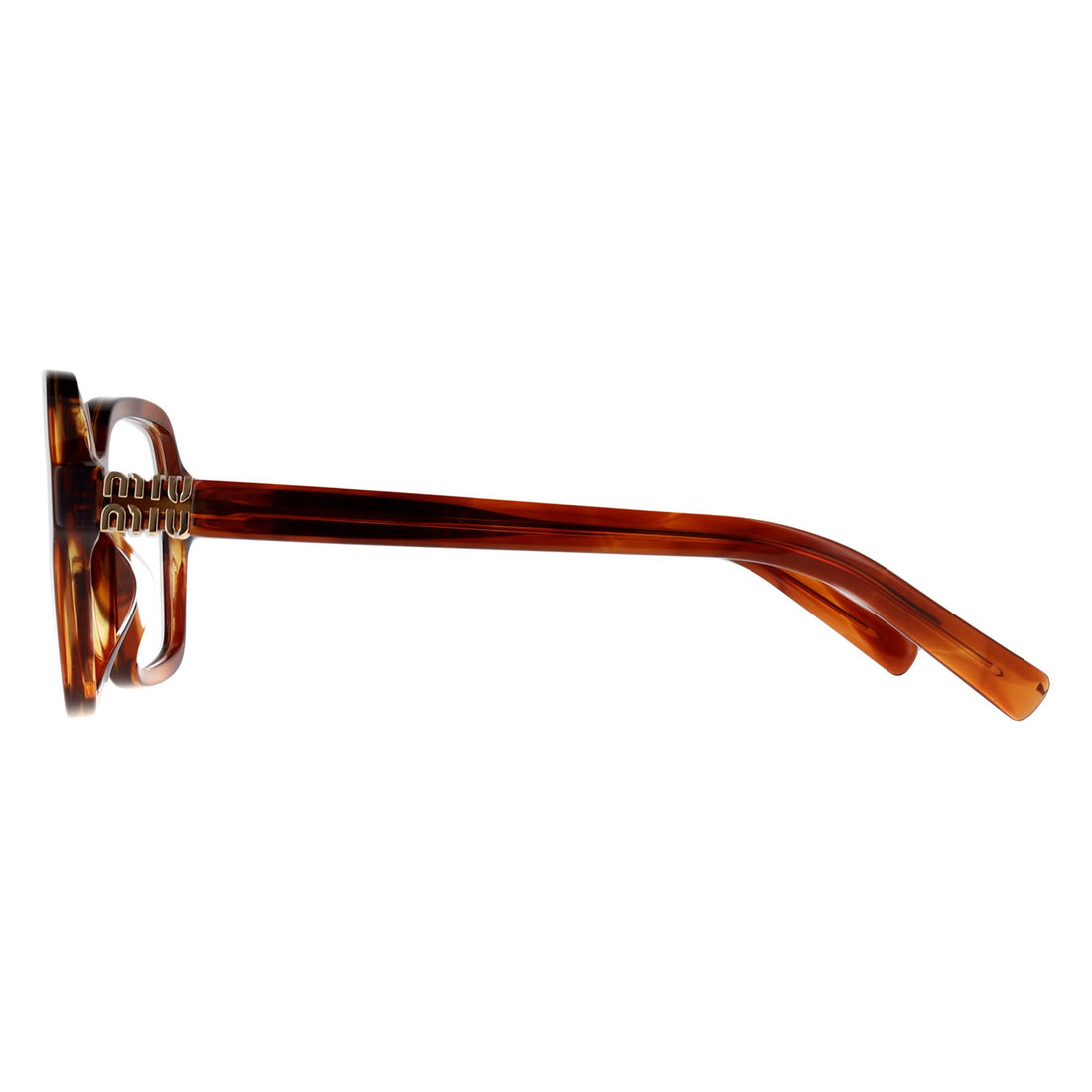 Miu Miu Glasses Frames MU03YV 26E1O1 Striped Tobacco Women
