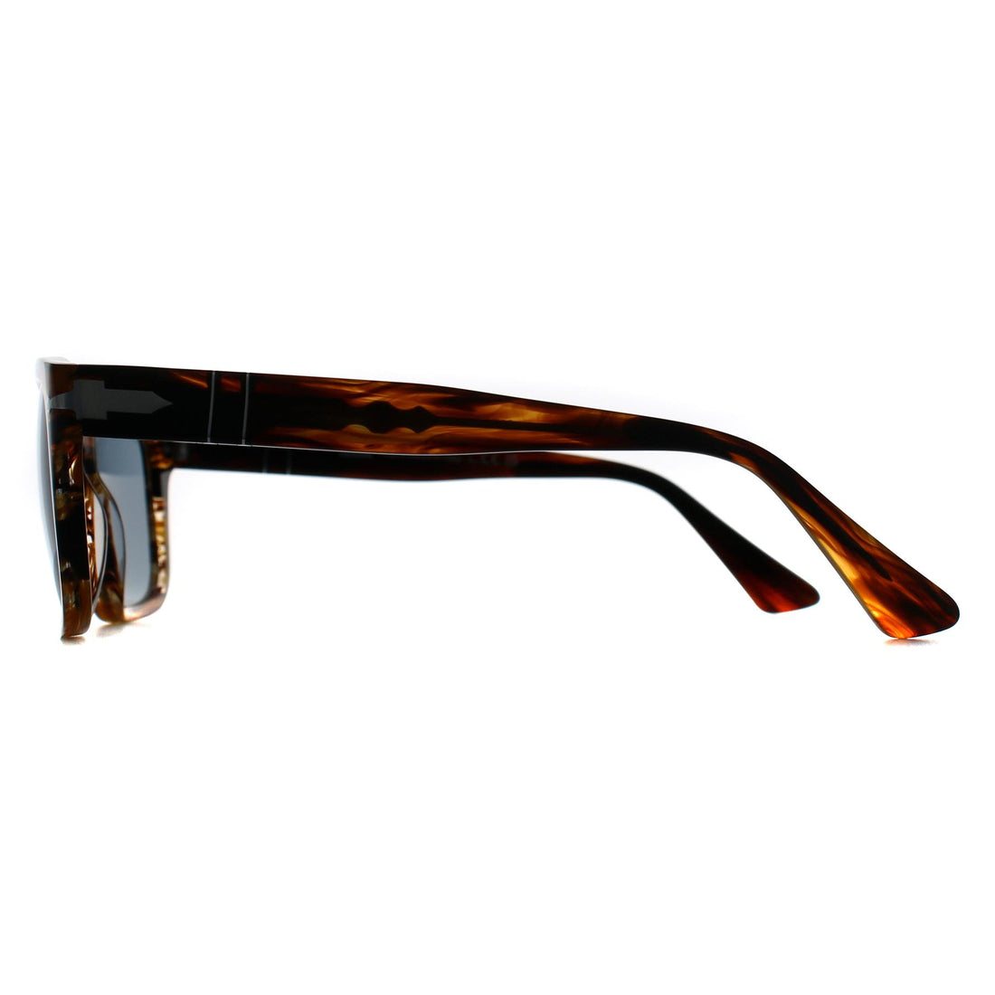 Persol Sunglasses PO3272S 123556 Striped Black & Brown Light Blue